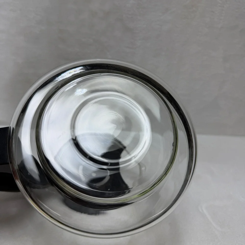 Mr Coffee‎ 12 Cup Replacement Glass Carafe Black Handle Lid Clear Measuring Pot